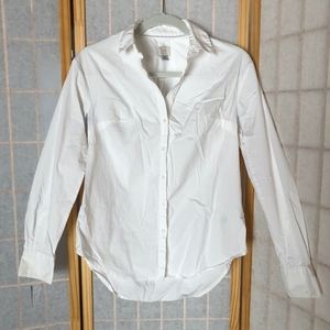a new day White Collared Button Down Blouse